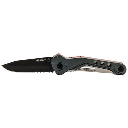 TRUE BRANDS Lightweight Everyday Partially Serrated Pocket Knife TU6871